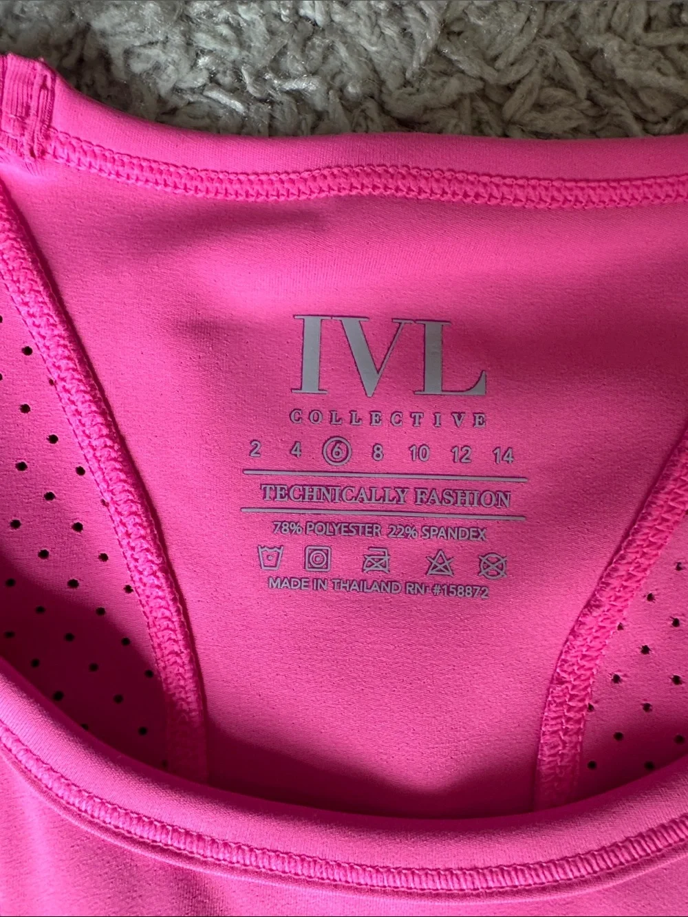 Bright Pink Long Sleeve Crop Tee